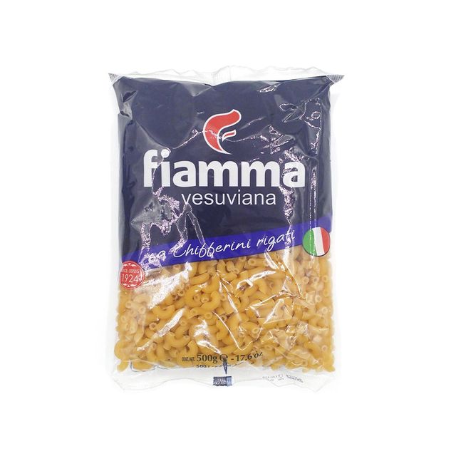 Макароны Чифферини рожки FIAMMA, пакет, 500 гр, 24 шт/упак, Италия