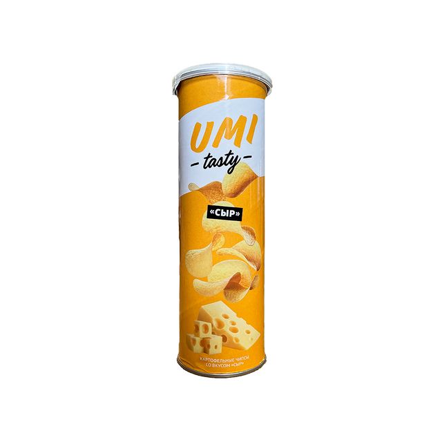 Чипсы картофельные со вкусом сыра UMI TASTY, туба, 110 гр, 24 шт/кор, Китай